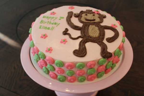 Monkey and Dots Cake