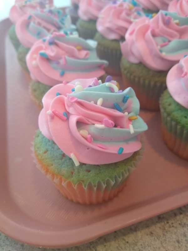 Cotton Candy Cupcakes