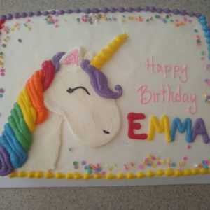 Rainbow Unicorn Cake
