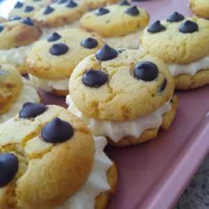 Keto Chocolate Chip Cookie Sandwich