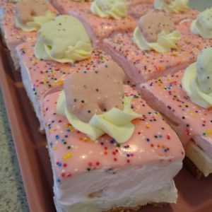 Animal Cookie Cheesecake Bars