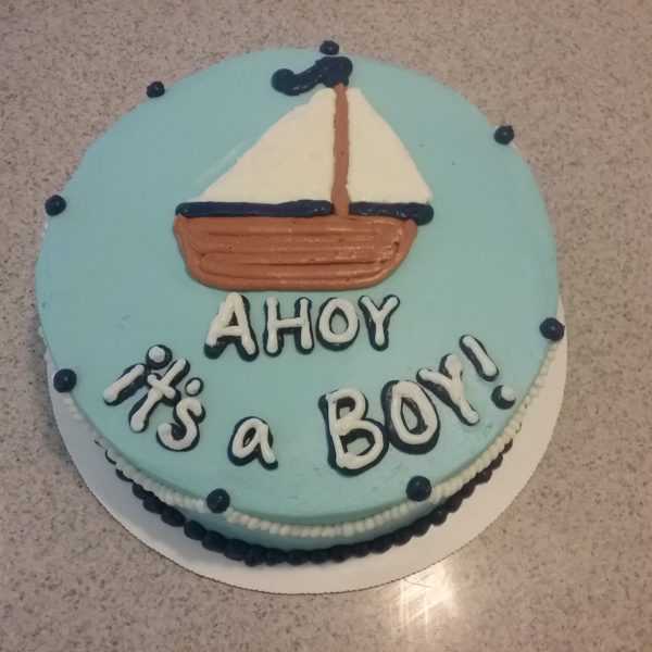 Nautical Baby Shower Cake