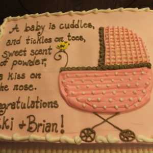 Baby Carriage Cake