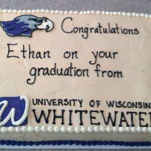 UW-Whitewater Graduation Cake