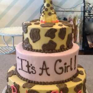 Giraffe Print Cake