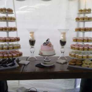 Pink and Peach Wedding Cupcakes