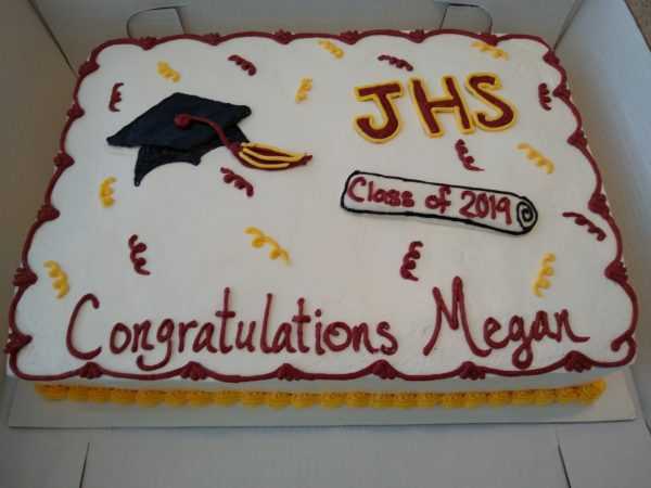 Confetti Graduation Cake