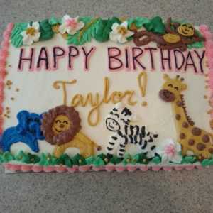 Jungle Animals Cake