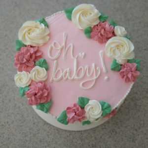 Pink Flowers Cake