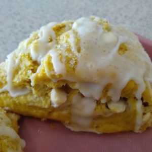 Pumpkin White Chocolate Scone