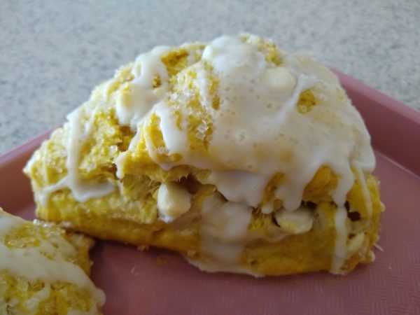 Pumpkin White Chocolate Scone