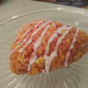 Raspberry White Chocolate Scone
