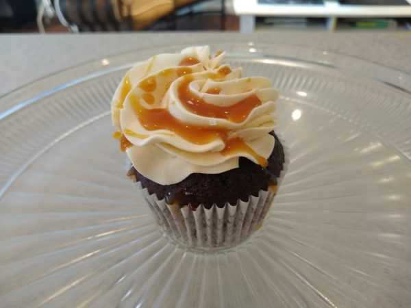 Chocolate Caramel Sea Salt Cupcake