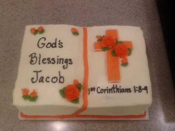 Orange Open Bible Cake