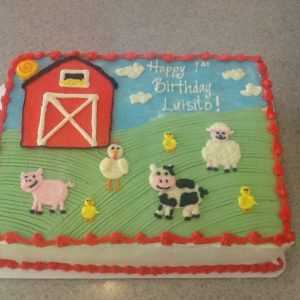 Barnyard Animals Cake