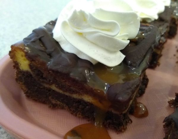 Caramel Cheesecake Swirl Brownie