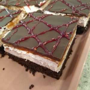 Chocolate Raspberry Cream Cheese Squares