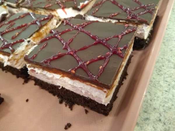 Chocolate Raspberry Cream Cheese Squares