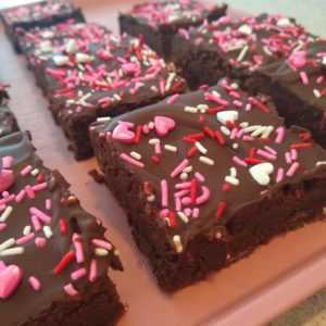 Valentine's Day Fudge Brownies