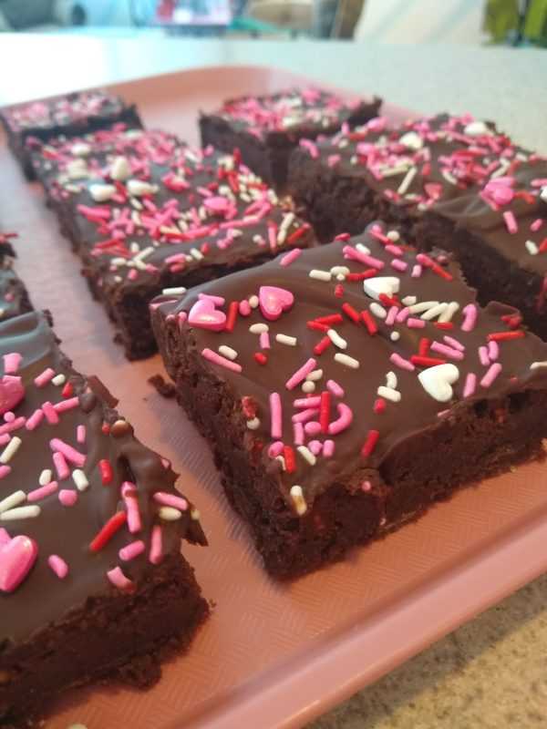 Valentine's Day Fudge Brownies