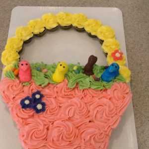 Easter Basket Cupcake Cake