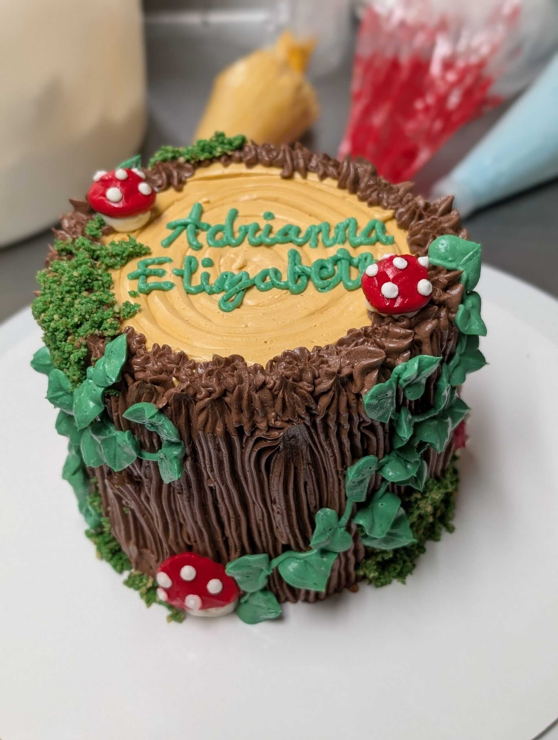 Forest and Mushroom Cake scaled Woodsy Wonderland Cake