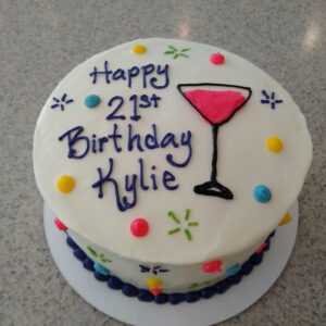 21st Birthday Bash Cake