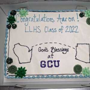 New Adventures Graduation Cake